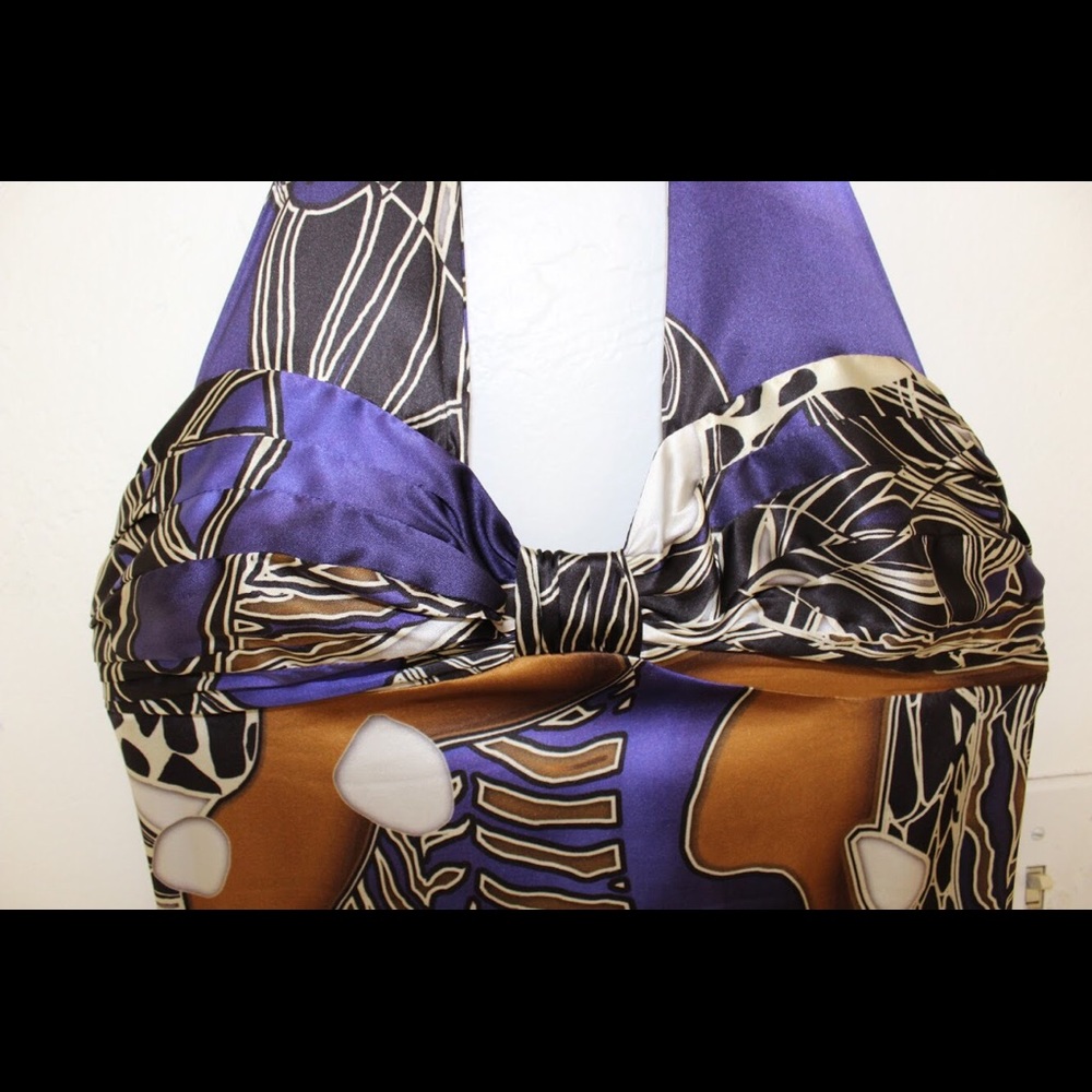 Domenico Vacca Silk Women’s Halter Top Dress